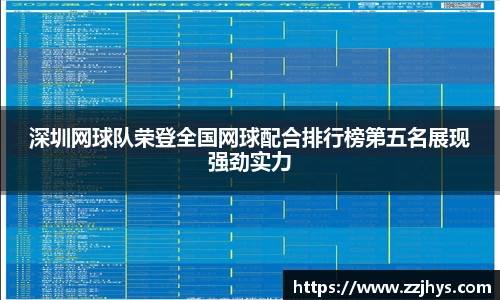 深圳网球队荣登全国网球配合排行榜第五名展现强劲实力